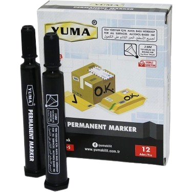 YUMA KOLİ KALEMİ YUVARLAK UÇ SİYAH YM-790S